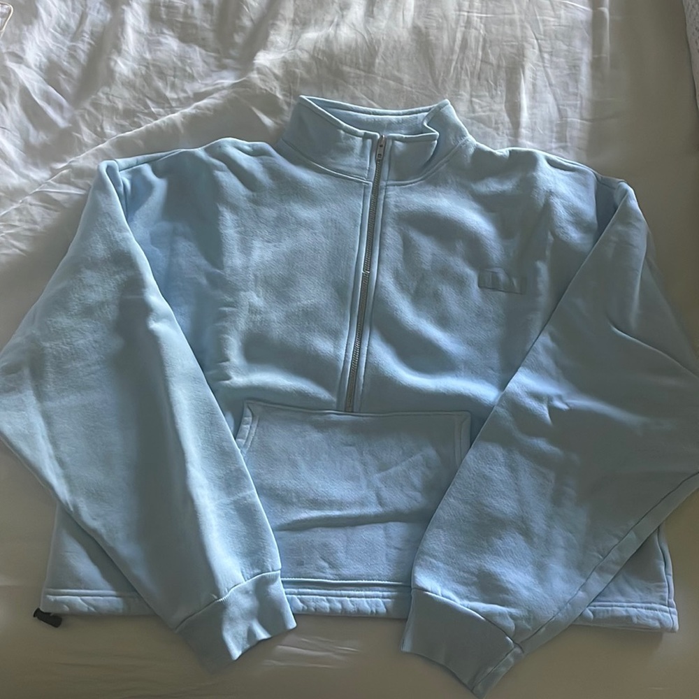 Set Active crop crew with zipper